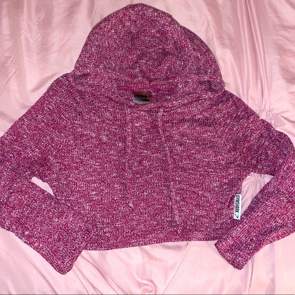 GYMSHARK Purple Marl Slounge Crop Top